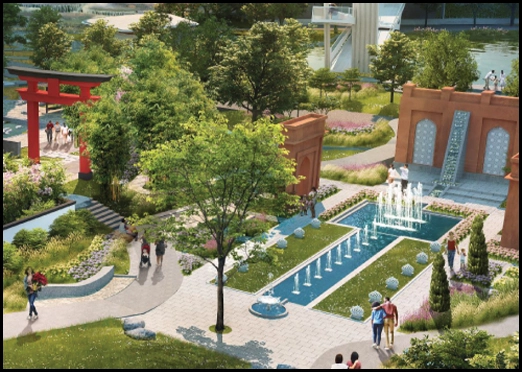 Kalpataru Estella commercial area artistic impression