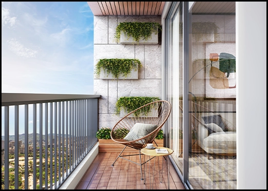 Kalpataru Estella balcony artistic impression